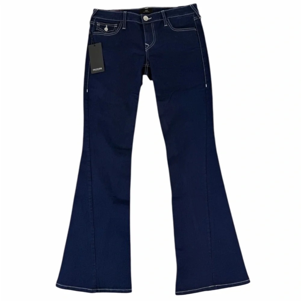 True Religion -‎ Joey Flare Flap Jeans Low Rise 28 600793 - Picture 2 of 9
